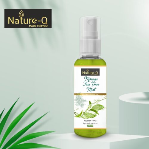 Nature-Q Moringa Face Toner Mist With Morinaga & Green Tea (100ml) For Oily & Combination Skin,Fight Pimples& Acne|Paraben Free.